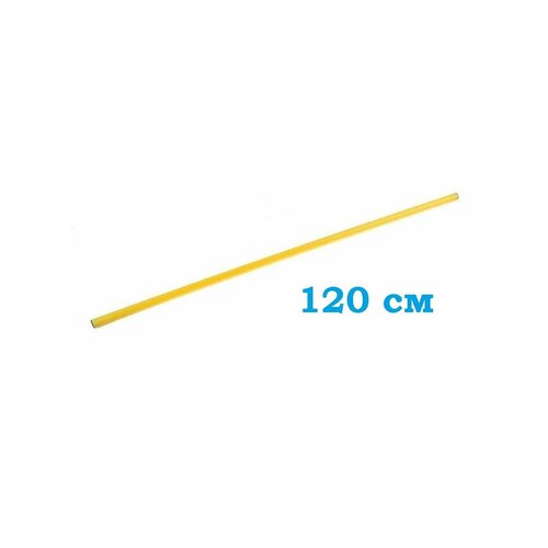 Палка гимнастическая для ЛФК пластиковая Mr.Fox, длина 120 см, желтый