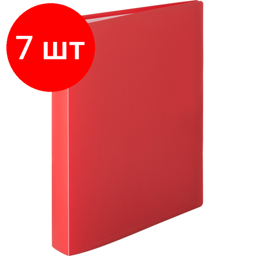 Комплект 7 штук, Папка файловая 80 ATTACHE 065-80Е красный папка файловая 80 attache 065 80е красный