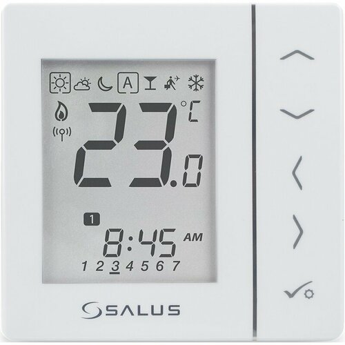 цифровой комнатный термостат настенный нагреватель с сенсорным экраном термостат для помещений умный регулятор температуры 230 в Термостат комнатный Salus , программируемый, 230 В