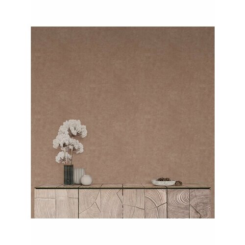 Обои бумажные однотонные дуплекс без подгона 0,53см терракота