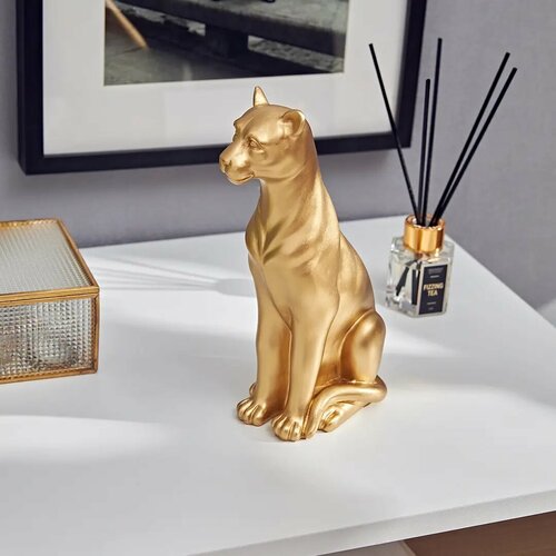 Статуэтка декоративная Atmosphera Пантера 23x8 см золотистая 1755₽