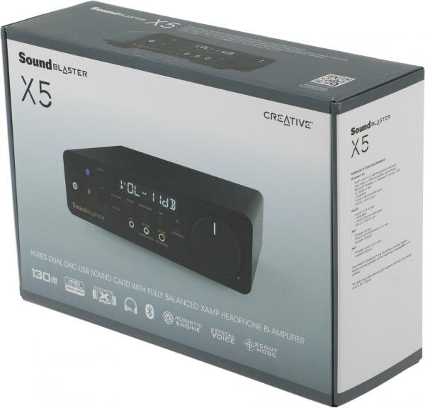 Звуковая карта Creative USB Sound Blaster X5 (Cirrus Logic CS43198) 5.1 Ret