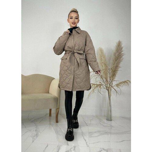 фото Куртка diffberd, размер 50, коричневый