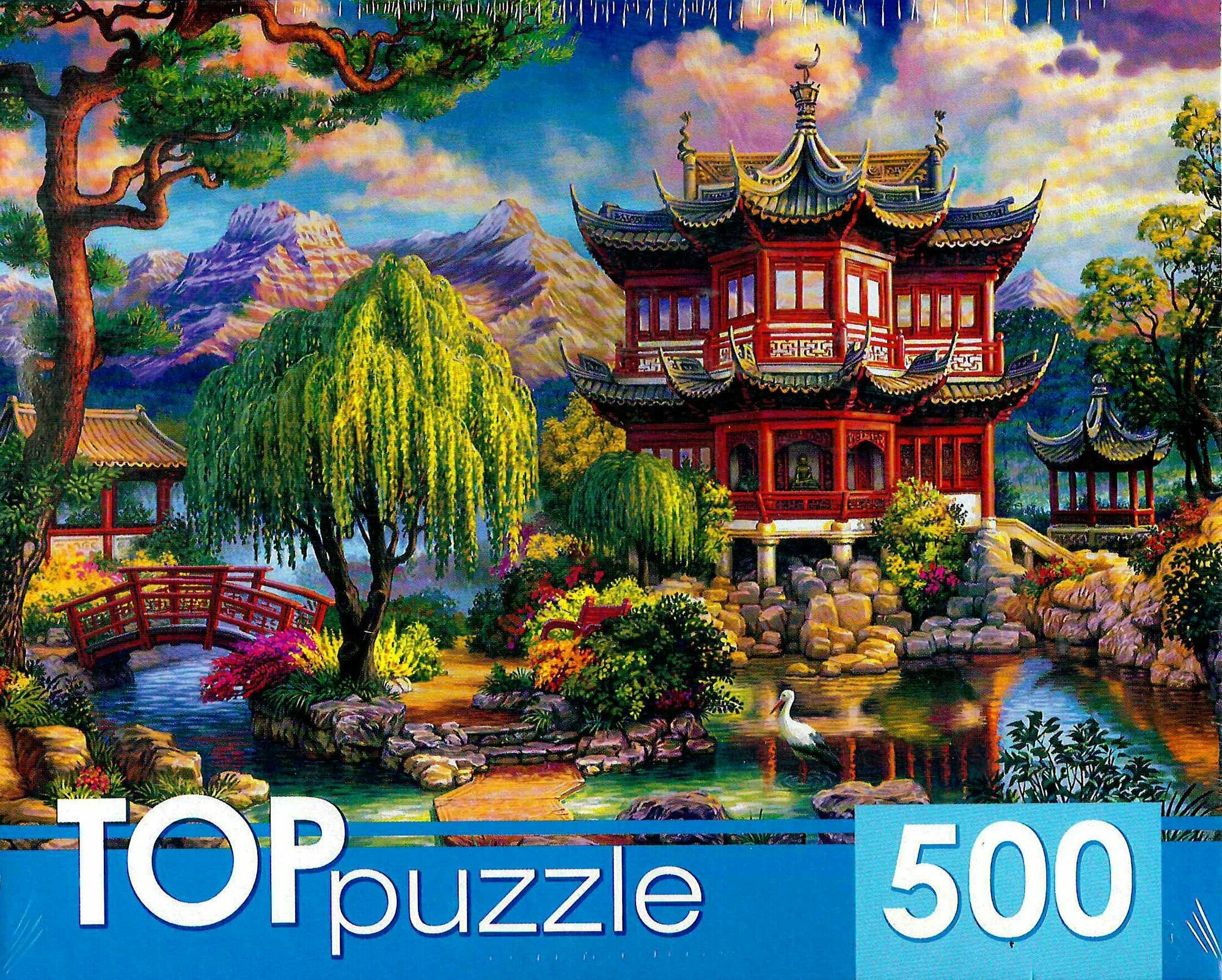 Пазл TOP puzzle Пагода у пруда 500деталей (ХТП500-5727)