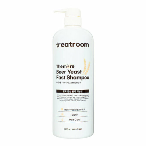 Treatroom The more Beer Yeast Anti Hair-loss Shampoo Шампунь против выпадения волос с экстрактом пивных дрожжей 1030мл treatroom the more beer yeast anti hair loss shampoo шампунь против выпадения волос с экстрактом пивных дрожжей 1030мл