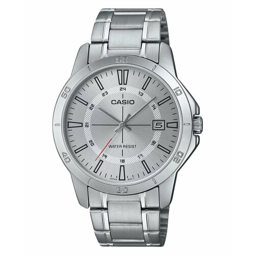 Наручные часы CASIO MTP-V004D-7C, серебряный, серый
