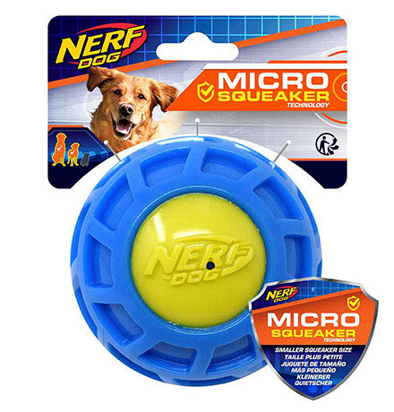 Игрушка для собак Nerf Dog Мяч рифленый из термопластичной резины, 10 см
