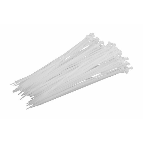 Стяжка нейлон 8 x 200 100 шт в пакете белая 408₽