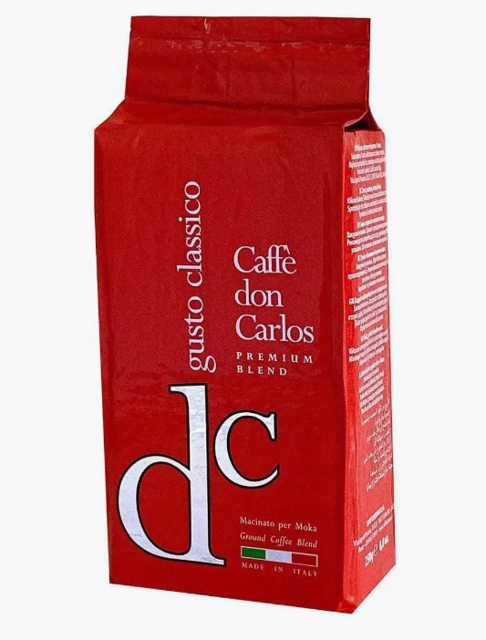Кофе молотый Don Carlos, gusto classico 250 г, Италия