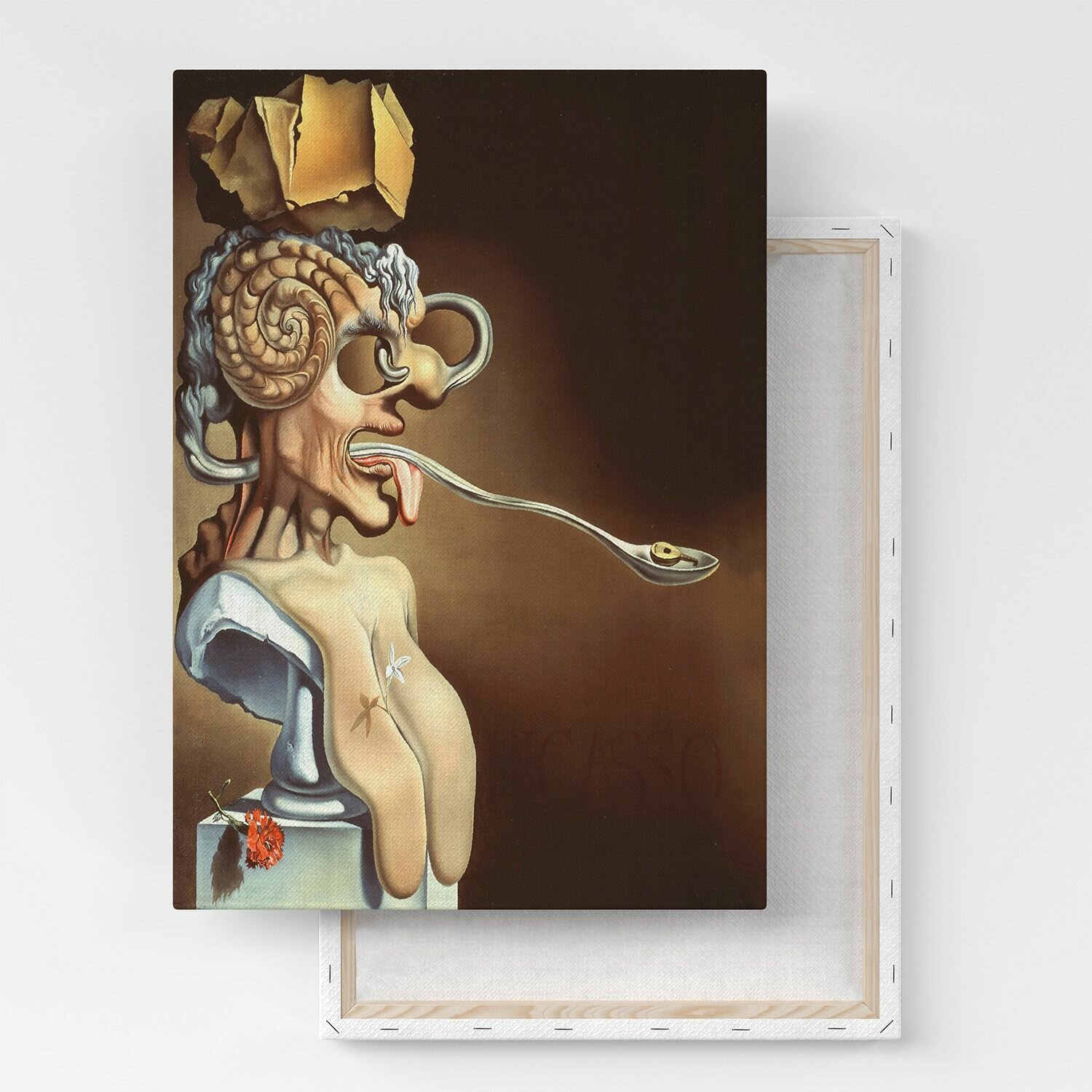 Картина на холсте, репродукция / Сальвадор Дали - Портрет Пикассо / Размер 30 x 40 см