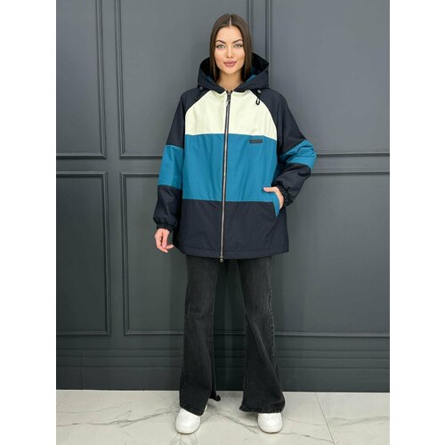 фото Куртка karmelstyle, размер 54, синий