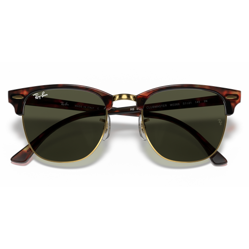 Солнцезащитные очки Ray-Ban Ray-Ban RB 3016 W0366 RB 3016 W0366, коричневый, зеленый очки ray ban rb 3016 w0366 clubmaster