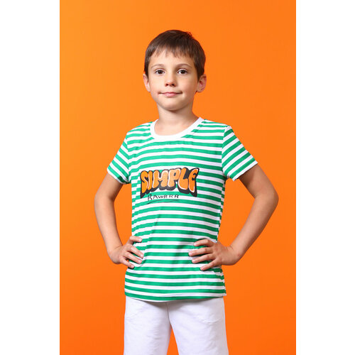 Футболка Berchelli, размер 38, оранжевый, зеленый футболка berchelli размер 38 зеленый