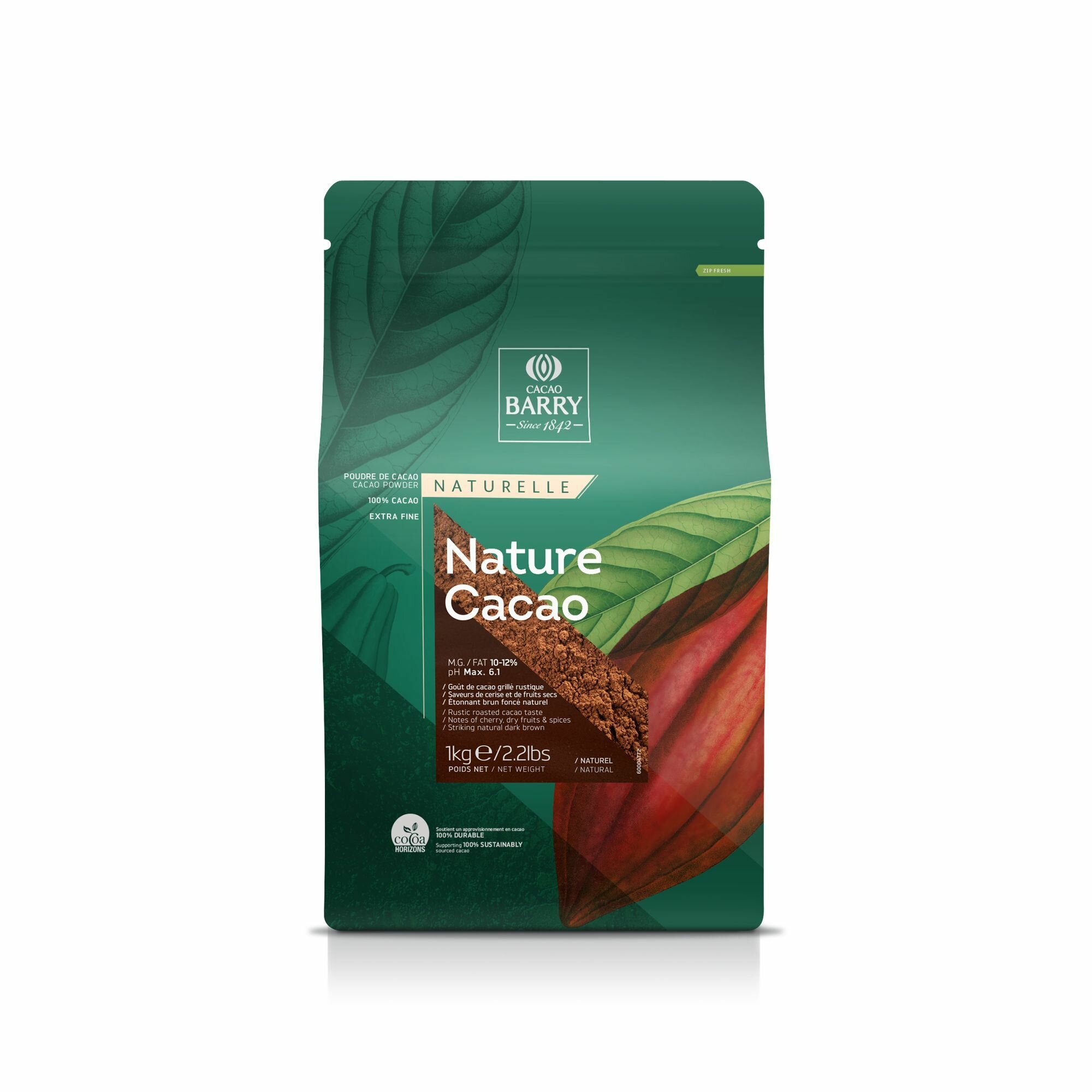 Какао-порошок Cacao Barry NATURE CACAO, 10-12%, 1 кг - фотография № 11