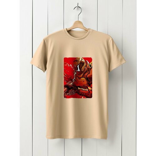 фото Футболка hypnotica, размер 2xs, бежевый