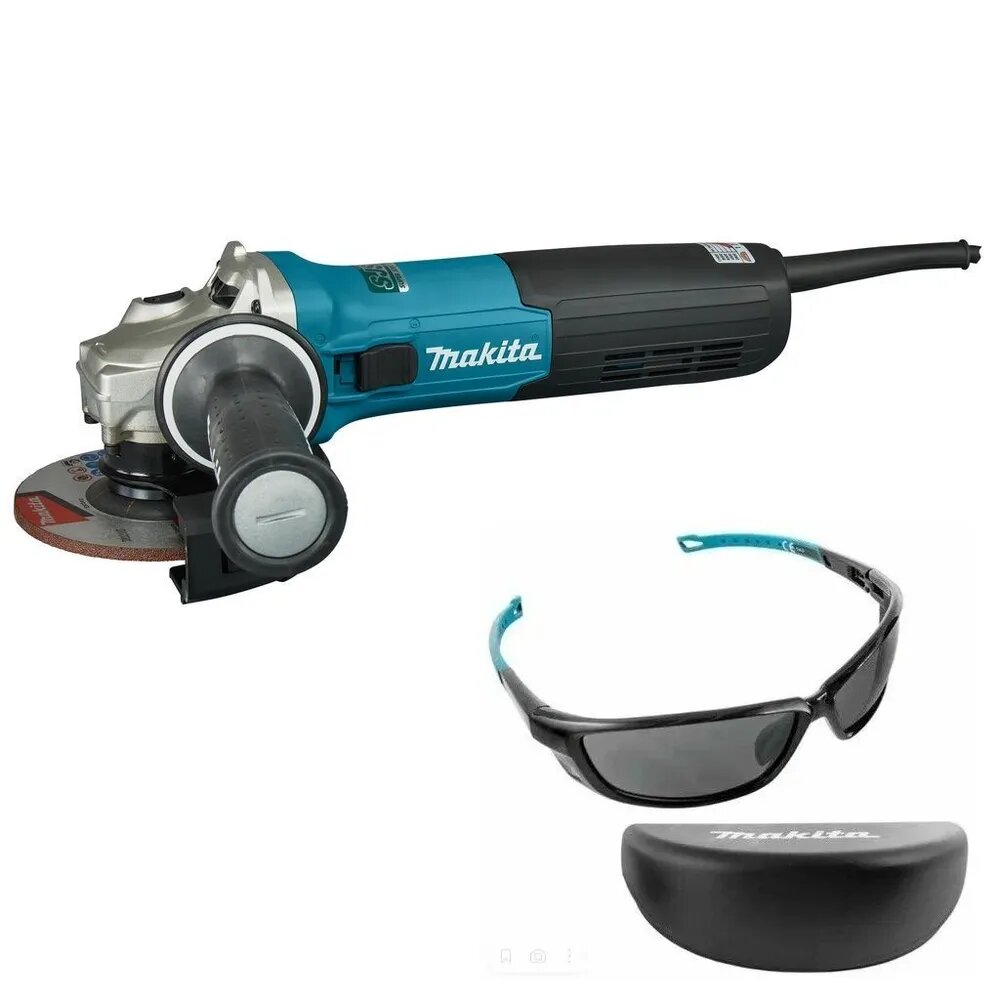 УШМ Makita GA5090X01+Подарок ( очки Makita + Круг отрезной Metabo 125х2,5мм SP-Novoflex 3 шт)