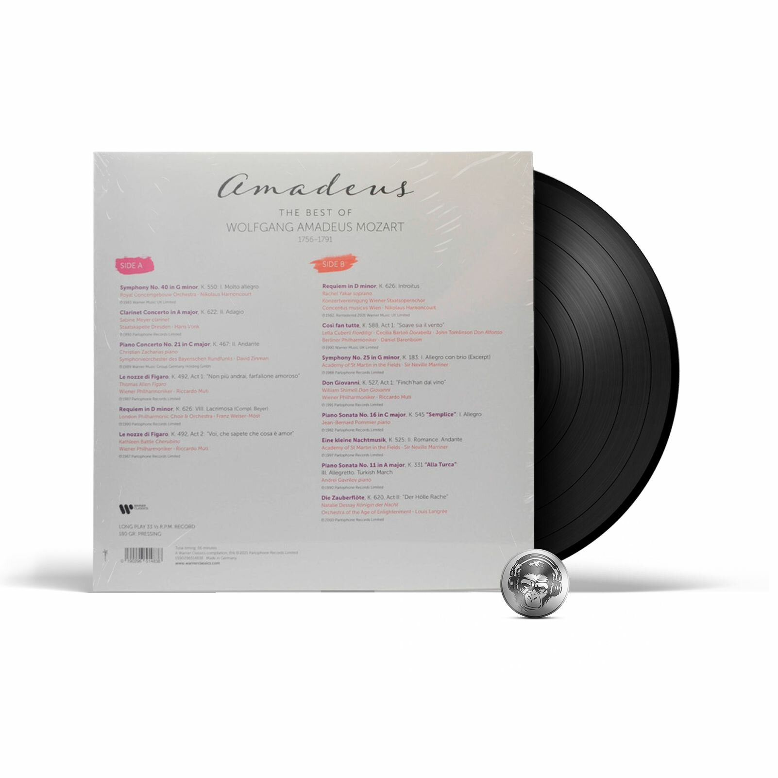 Various Artists Amadeus: The Best Of Mozart (Винил) Мистерия звука - фото №4