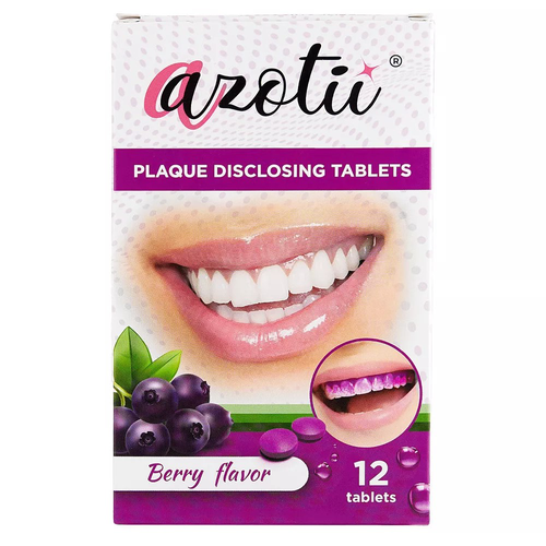 Таблетки для определения зубного налета Azotii 12 шт