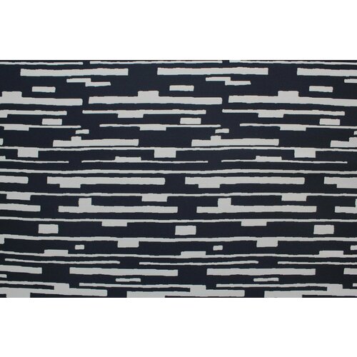 Ткань Жаккард костюмный M. Kors бело-синий, ш148см, 0,5 м