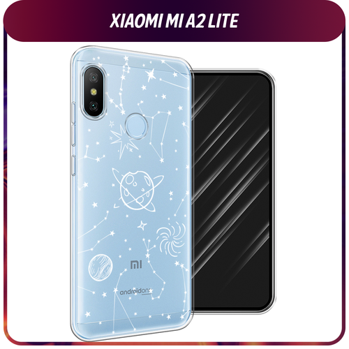 Силиконовый чехол на Xiaomi Redmi 6 Pro/6 Plus/Mi A2 Lite / Сяоми Редми 6 Про/6 Плюс/Ми A2 Лайт Планеты в космосе, прозрачный силиконовый чехол на xiaomi redmi 6 pro 6 plus mi a2 lite сяоми редми 6 про 6 плюс ми a2 лайт дегустатор прозрачный