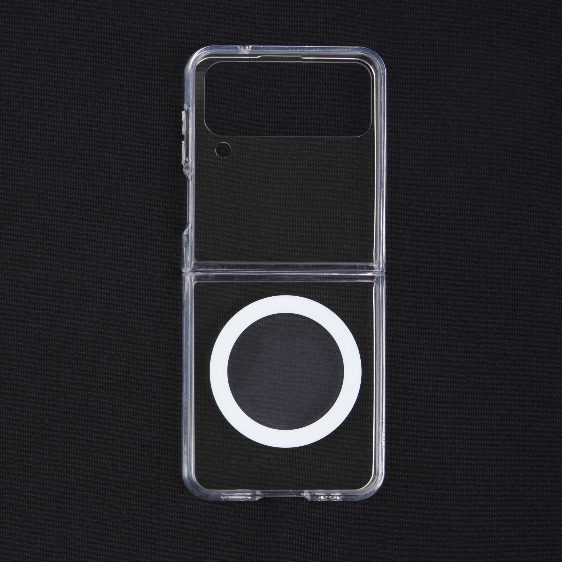 фото Чехол для Samsung Galaxy Z Flip4 Clear Magnetic case / Чехол для Самсунг Галакси Z Flip 4 Магнитный / Прозрачный