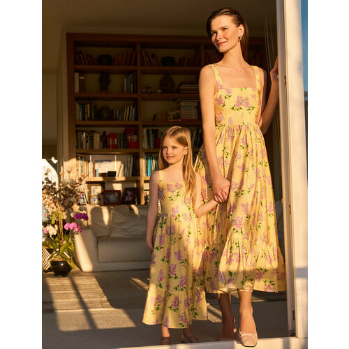 фото Платье koton, размер 5-6 лет, желтый