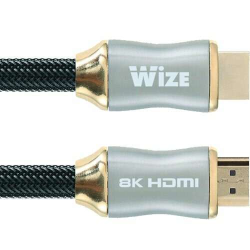 Кабель HDMI V2.1 8K HDR Wize WAVC-HDMI8K-5M 8K 120Гц / 4K 144Гц 30 AWG, HDCP 2.3, медь, позолоченные разъемы - 5 метров