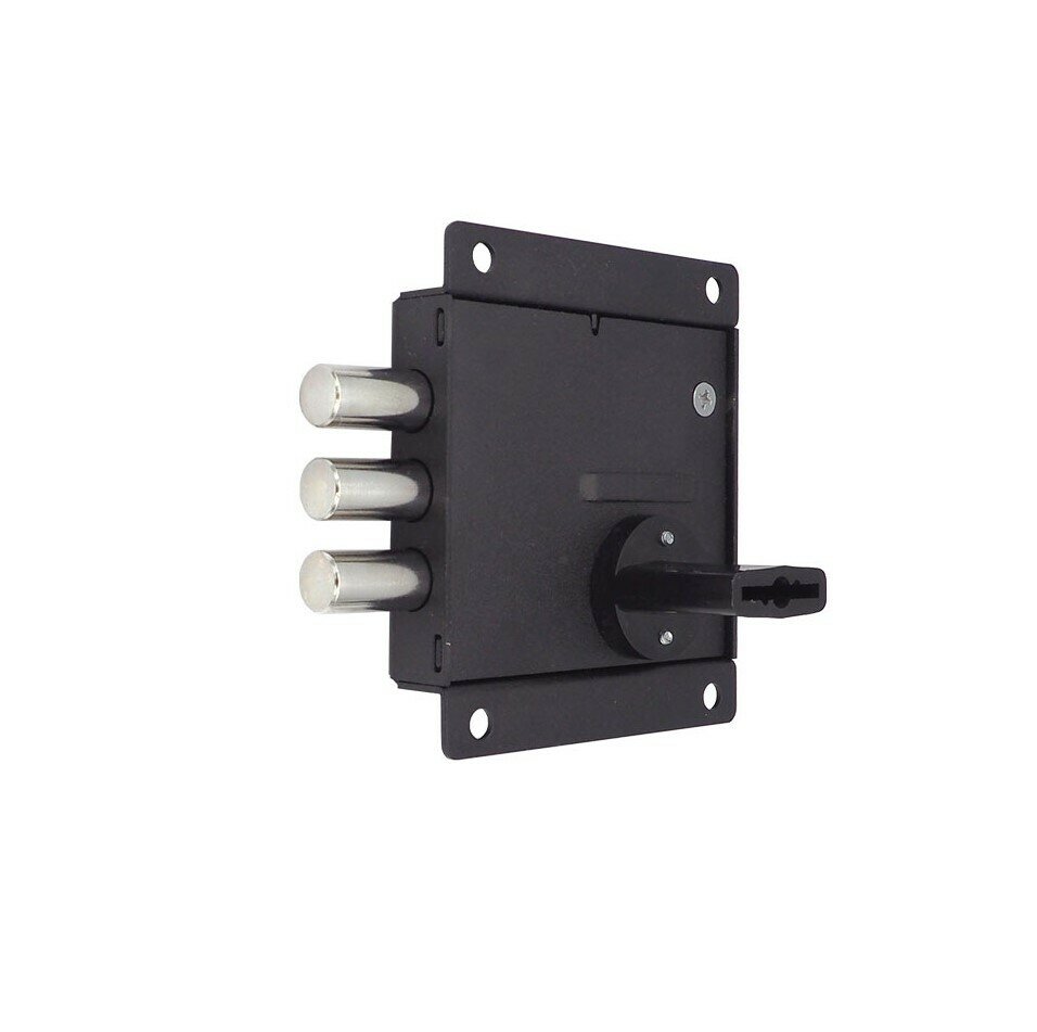 фото Замок дверной накладной Меттэм ЗН4 800.0.0 Л-Н (левый) для деревянных и металлических дверей