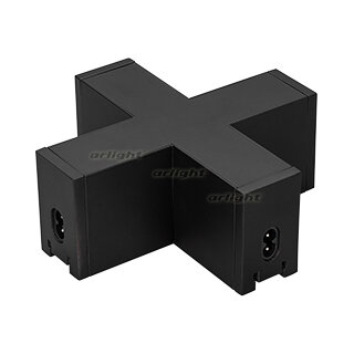 Arlight Коннектор крестовой NEO-CLIP-38-CON-X-BK (IP40 Металл, 3 года) 026847 (7 шт.)