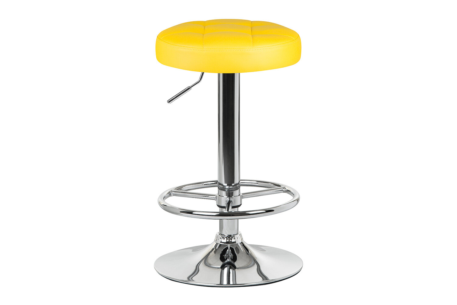 фото Барный табурет DOBRIN Bruno LM-5008, жёлтый/хром