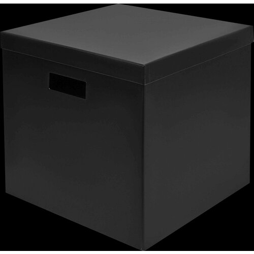 Коробка складная для хранения 30x31x31 см картон черный 2 шт