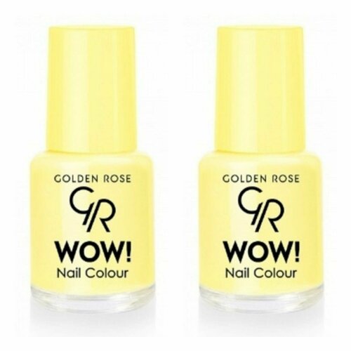 Golden Rose Лак для ногтей Wow! Nail Lacquer, тон 100, 6 мл, 2 штуки