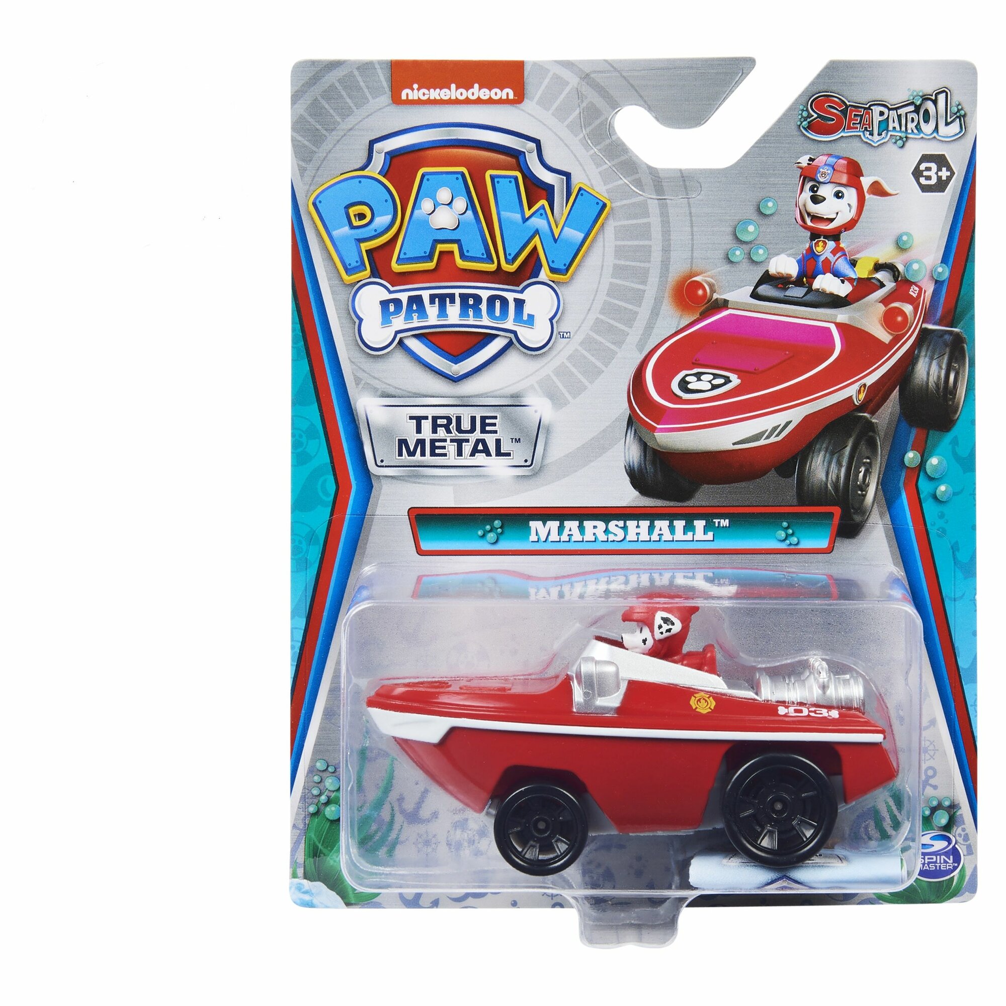 Машинка Paw Patrol Дайкаст True Metal Sea Patrol Marshall Маршалл 6053257/20131200