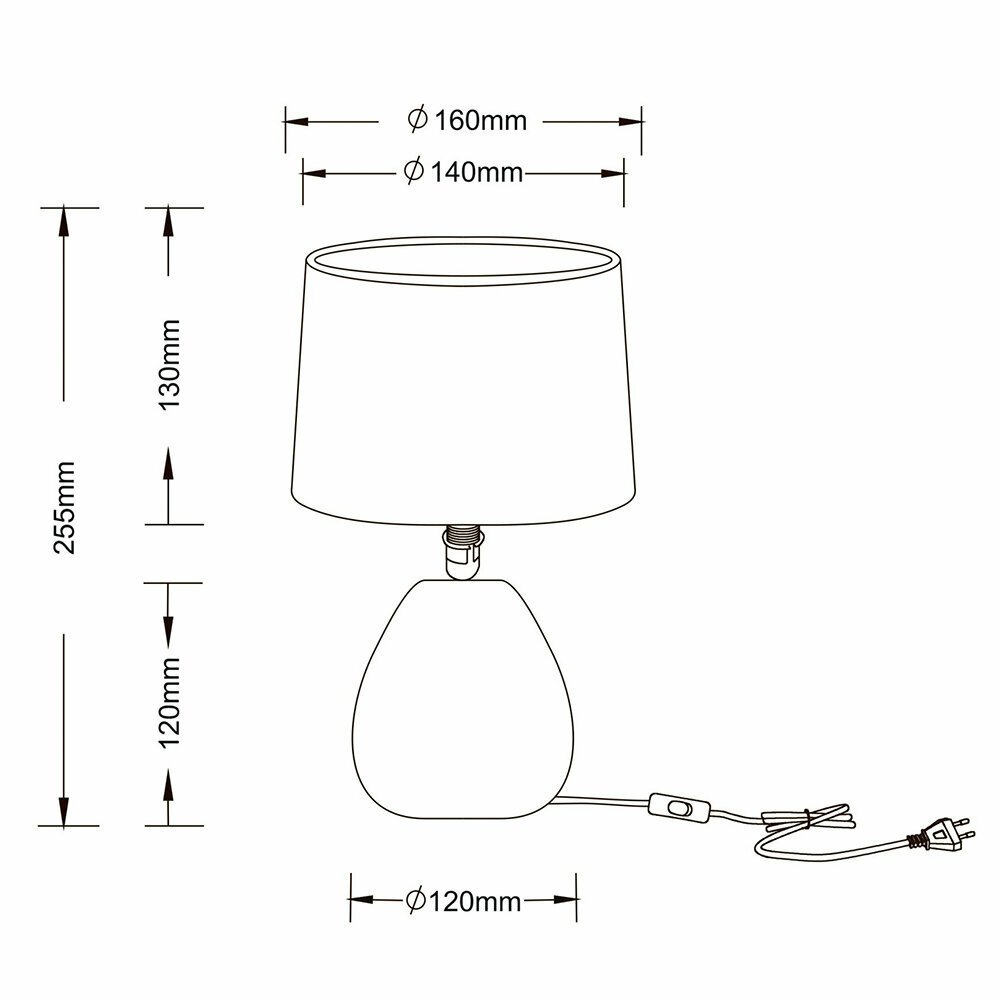 Настольная лампа Arte Lamp Wurren A5016LT-1WH - фото №10
