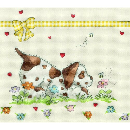 Жужжащие пчелки (Pepper Buzzing Around) XHC2 the little flowers decor patterns 14ct 11ct counted cross stitch sets wholesale chinese cross stitch kits embroidery needlework