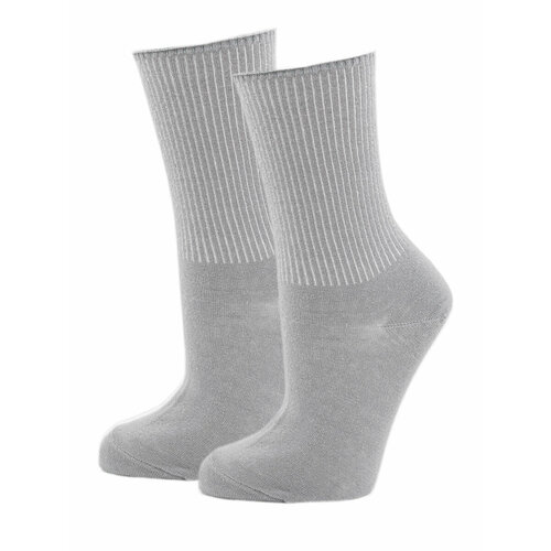 Носки ГАММА, размер 25-27(40-41), серый с879 3шт тёмно серый 25 27 носки женские для проблемных ног гамма с879