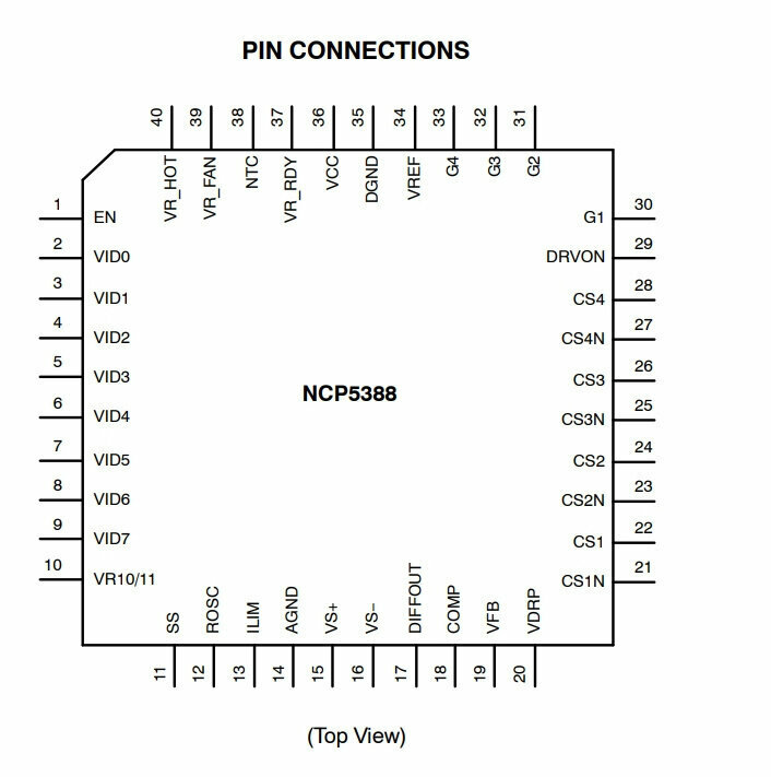 Микросхема NCP5388MNR2G