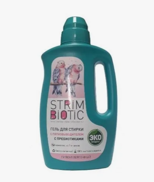 Гель StrimBiotic для стирки 2 в 1 с пятновыводителем, 1000мл - фото №11