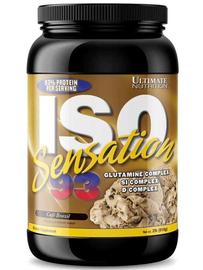 Изолят протеина Ultimate Nutrition ISO Sensation 93 910 г, Бразильский кофе — фото 1