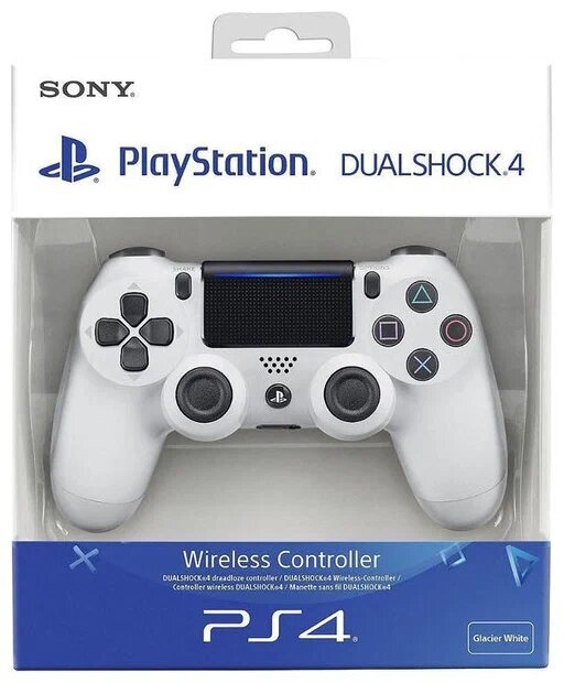 Геймпад Sony DualShock 4 v2 CUH-ZCT2E, Белый ледник