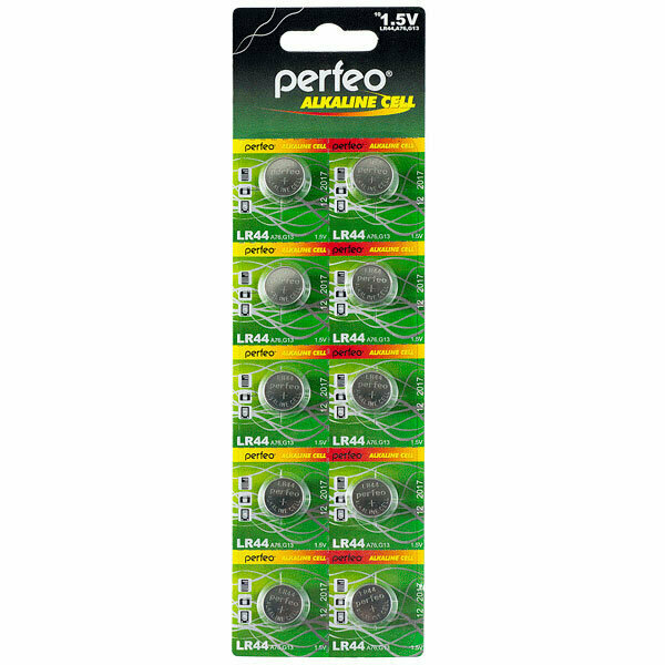 Батарейки Perfeo LR44/10BL Alkaline Cell 357A AG13