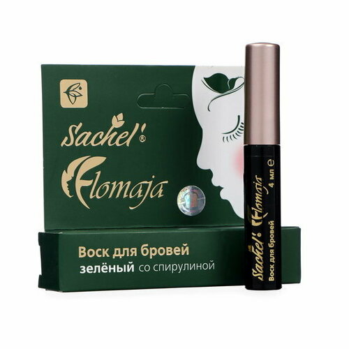 Воск для бровей зелёный Flomaja со спирулиной 4 мл 387₽