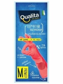 QUALITA Перчатки UNIVERSAL, M, 2 шт.