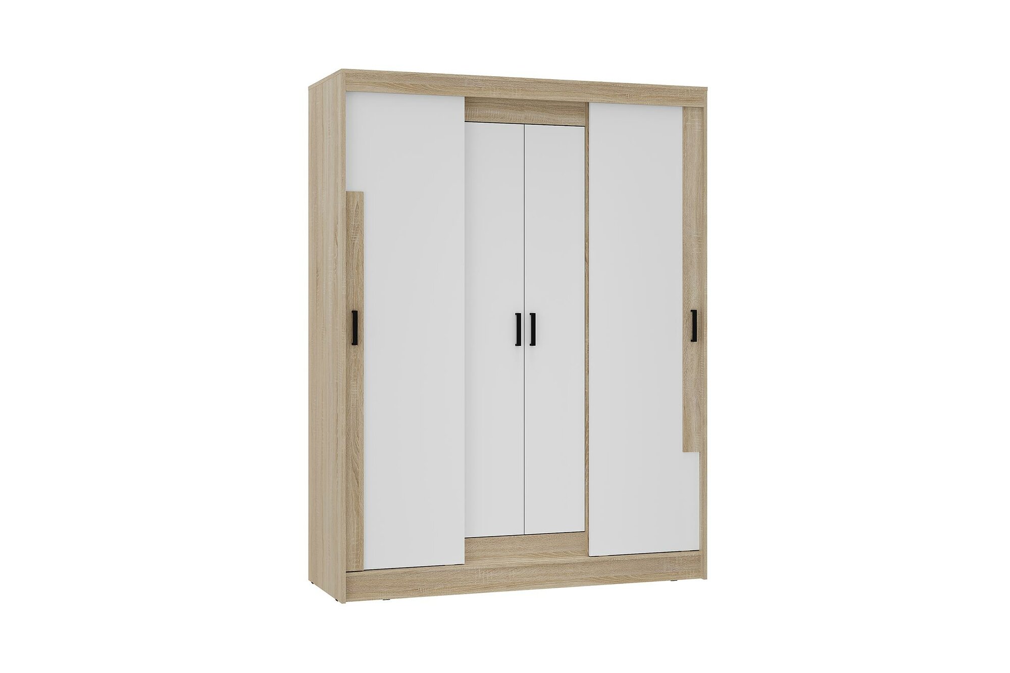 фото Шкаф-купе BTS Смарт ШКК-06 дуб сонома / белый 160x58.1x210 см