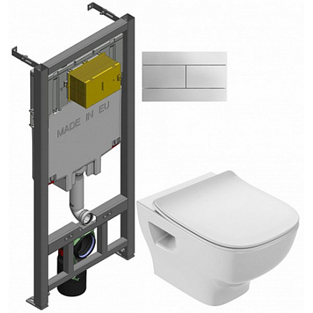 фото Унитаз c инсталляцией Jacob Delafon Struktura compact E21747RU-00