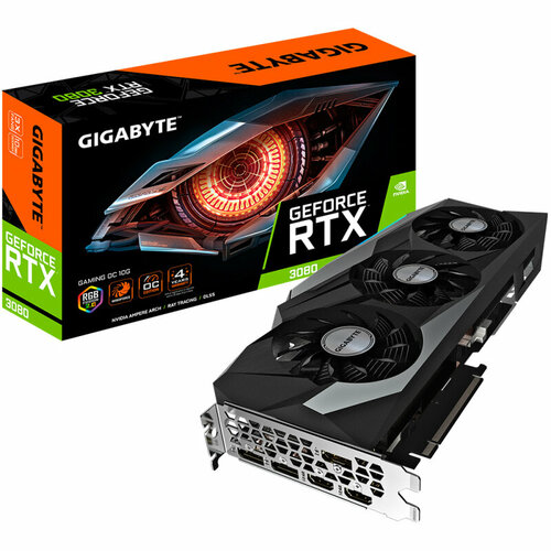 Видеокарта GIGABYTE GeForce RTX 3080 GAMING OC видеокарта asus tuf gaming geforce rtx 3080 v2 oc 10gb