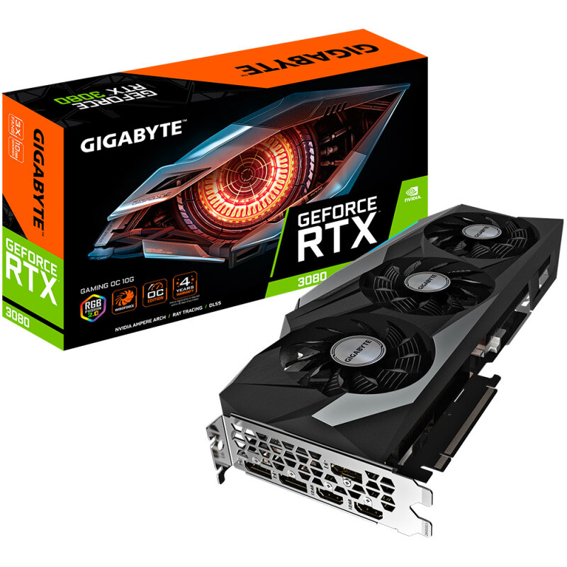 Видеокарта GIGABYTE GeForce RTX 3080 GAMING OC