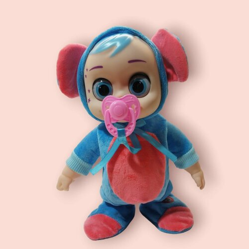 Кукла пупс бегающий Happy Baby С соской Синий 1980₽