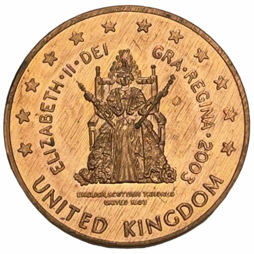 Великобритания 5 евроцентов 2003 г. (Проба) клуб нумизмат монета 5 тала токелау 2003 года серебро елизавета ii