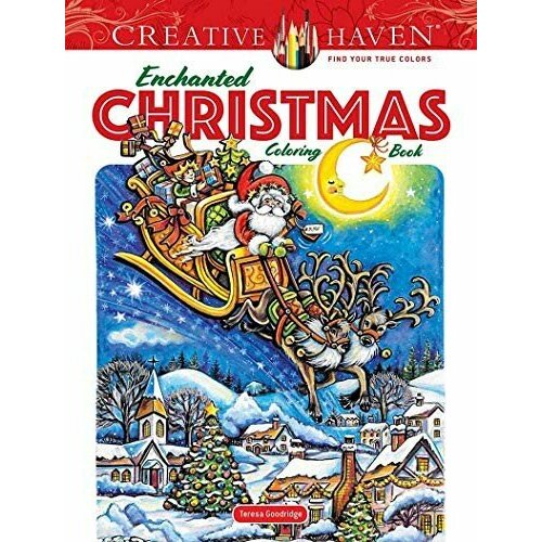 Goodridge Teresa Creative Haven Enchanted Christmas Coloring Book